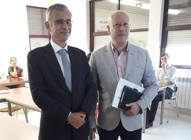 Momento de la visita a los participantes en el IV Coworking Municipal