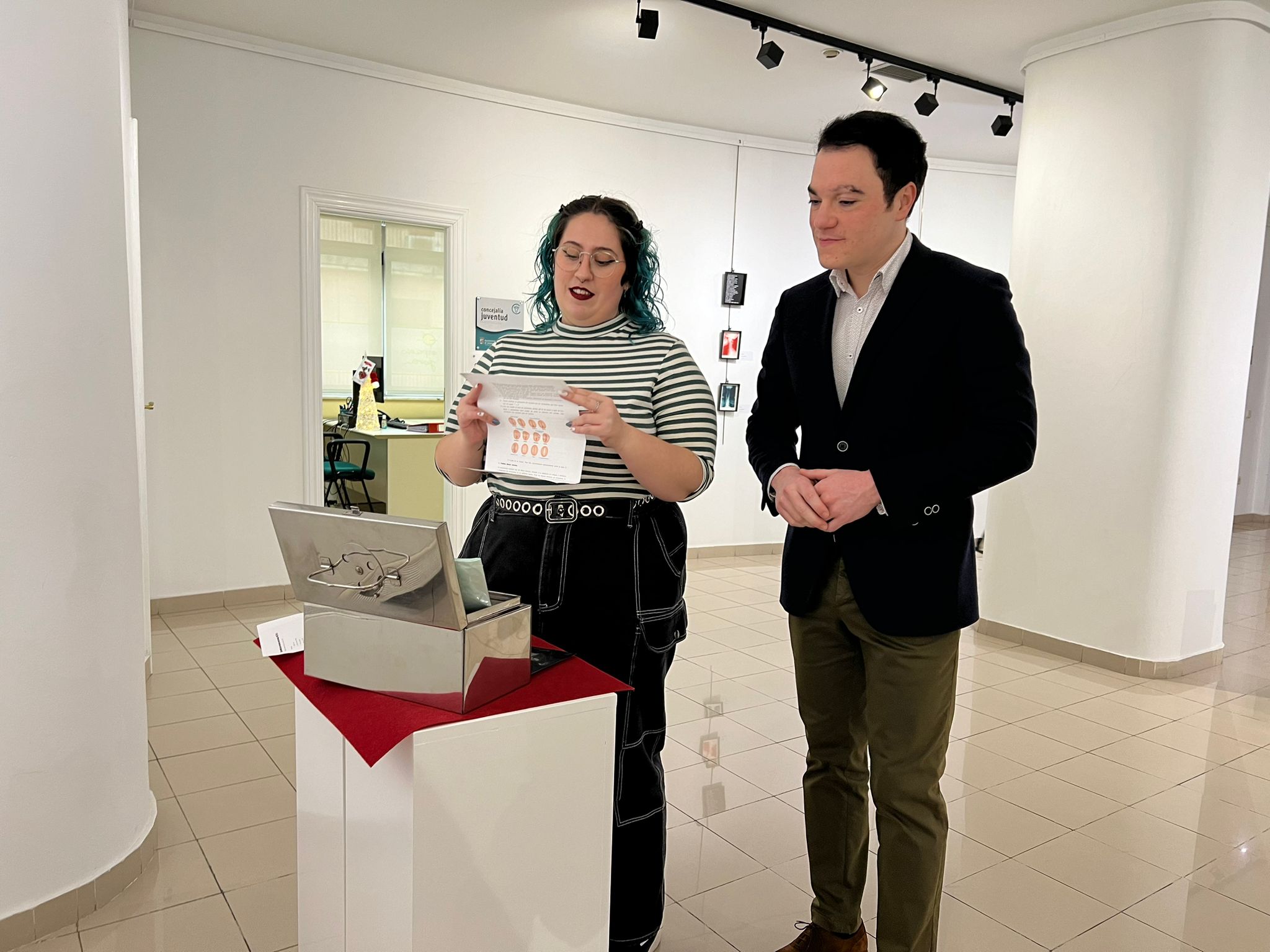 Inauguracion de la exposicion  Entranas  en el Espacio Joven
