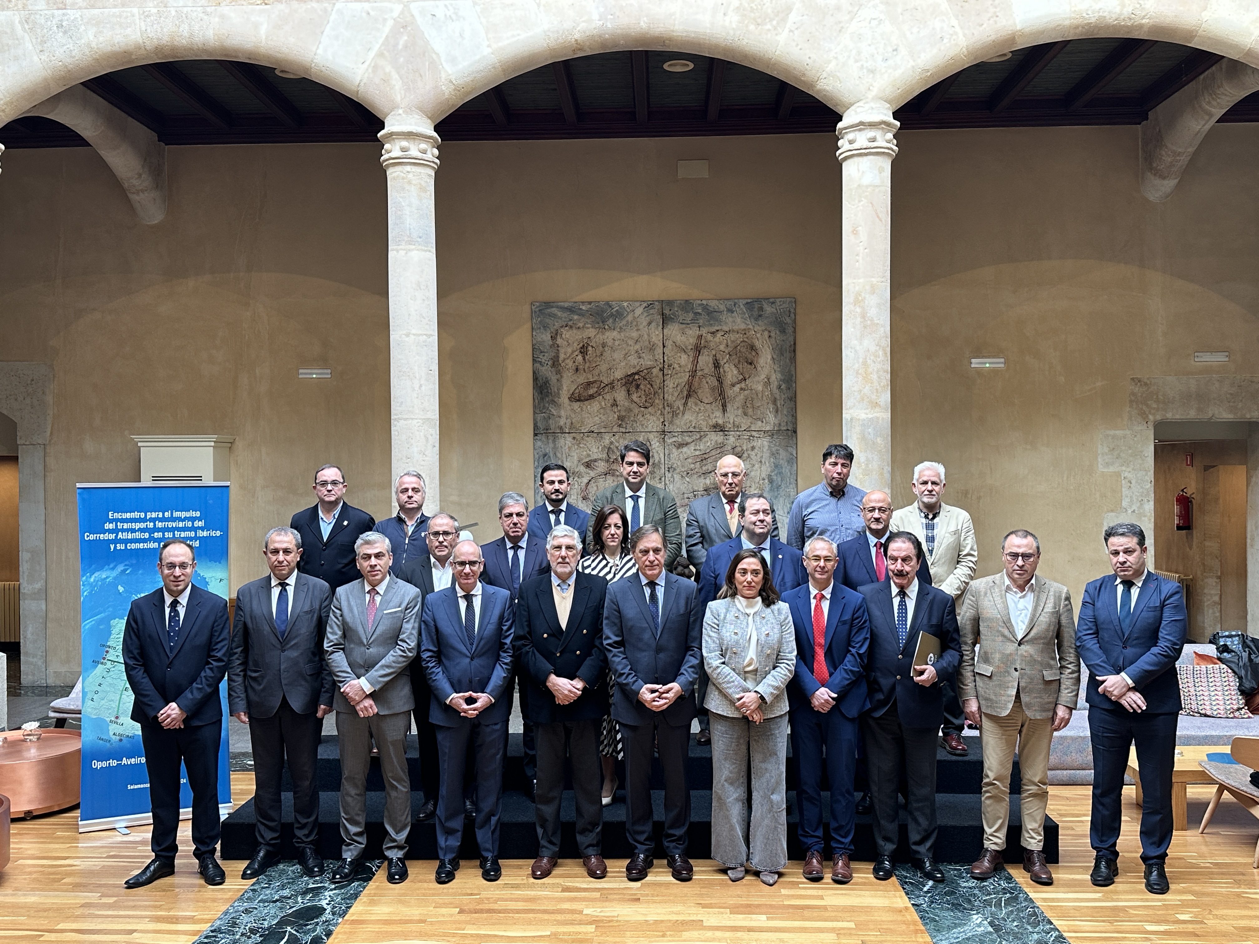 Instituciones salmantinas y portuguesas reivindican el Corredor Atlantico ferroviario