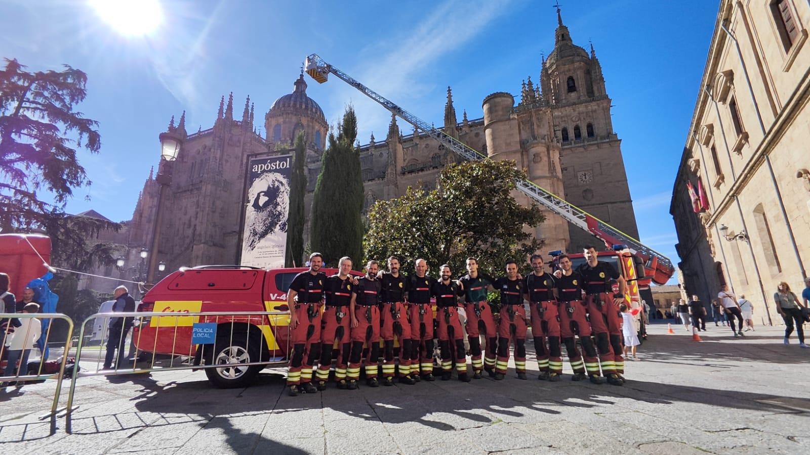 Miembros del parque de Bomberos de Salamanca