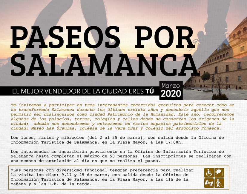 Informacion de la actividad Paseos por Salamanca