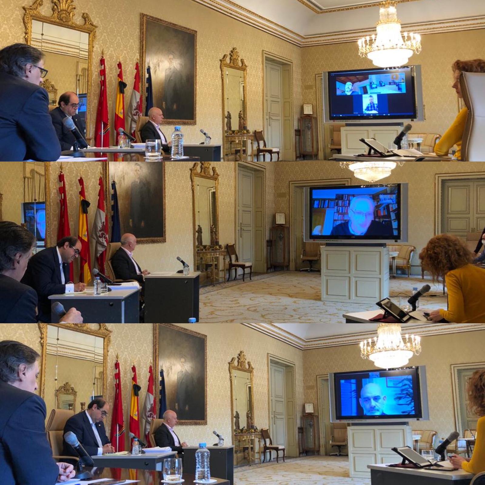 Videoconferencias con representantes de UGT  CSIF y CCOO