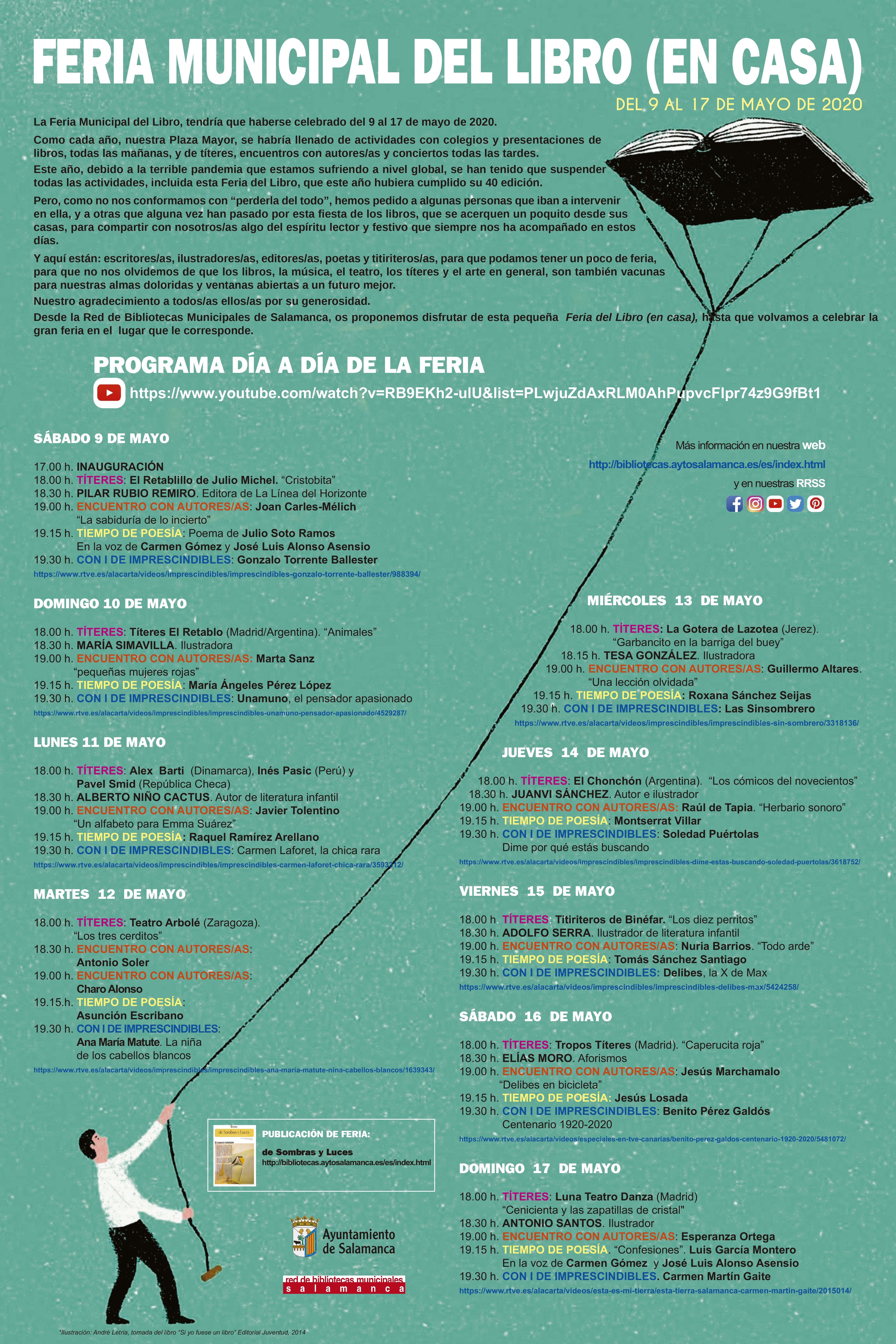 Cartel anunciador de la Feria del Libro en Casa