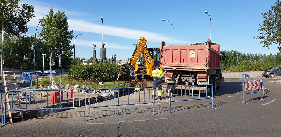 Obras de saneamiento en la Vaguada de la Palma  concluidas hace unos dias