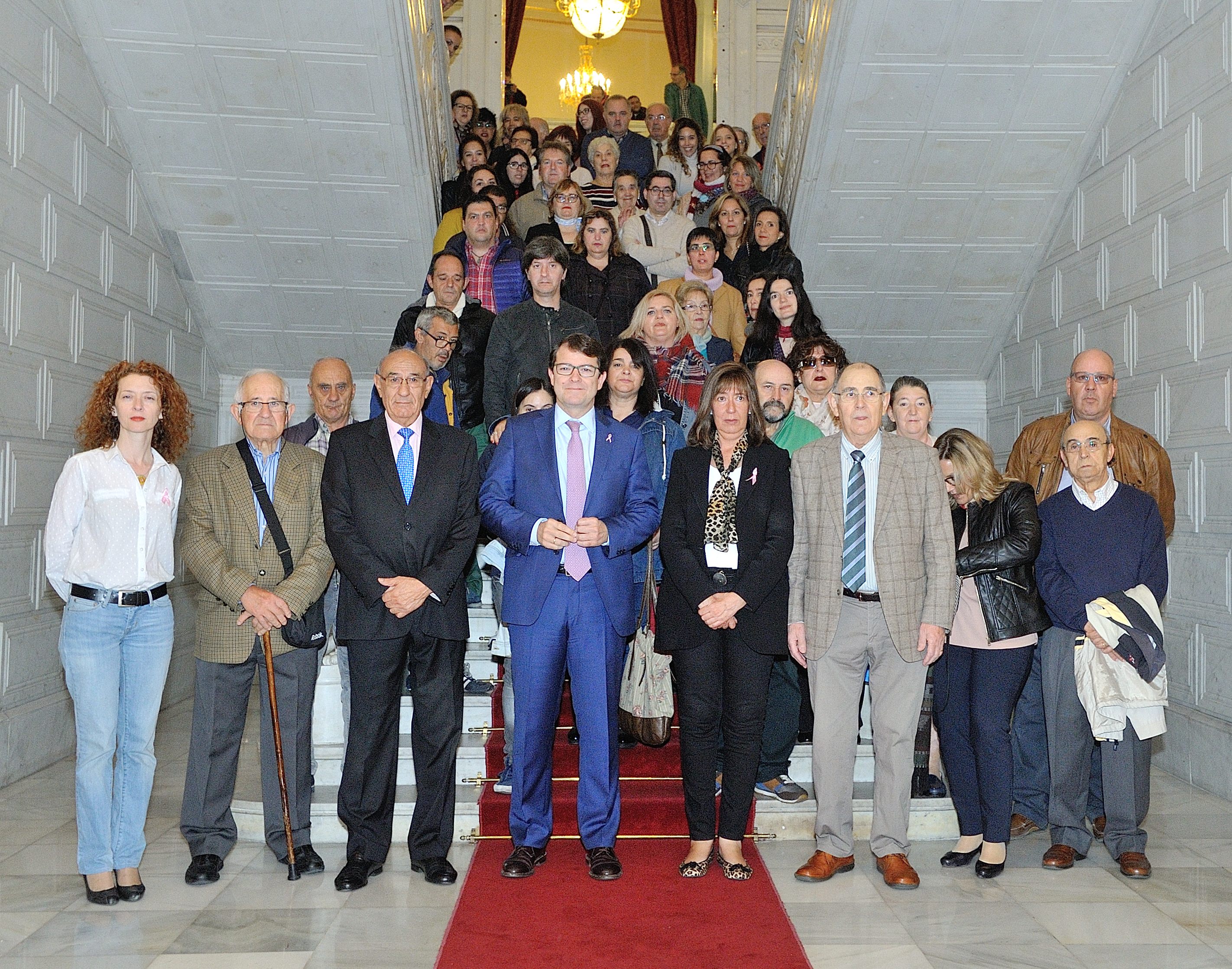 Alfonso Fernandez Manueco ha recibido hoy a miembros y familiares de esta organizacion social