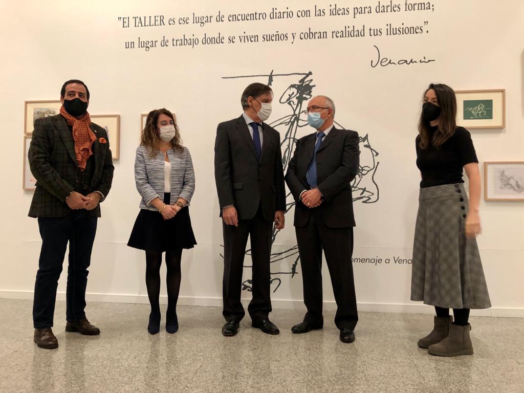 Carlos Garcia Carbayo en la inauguracion de la exposicion