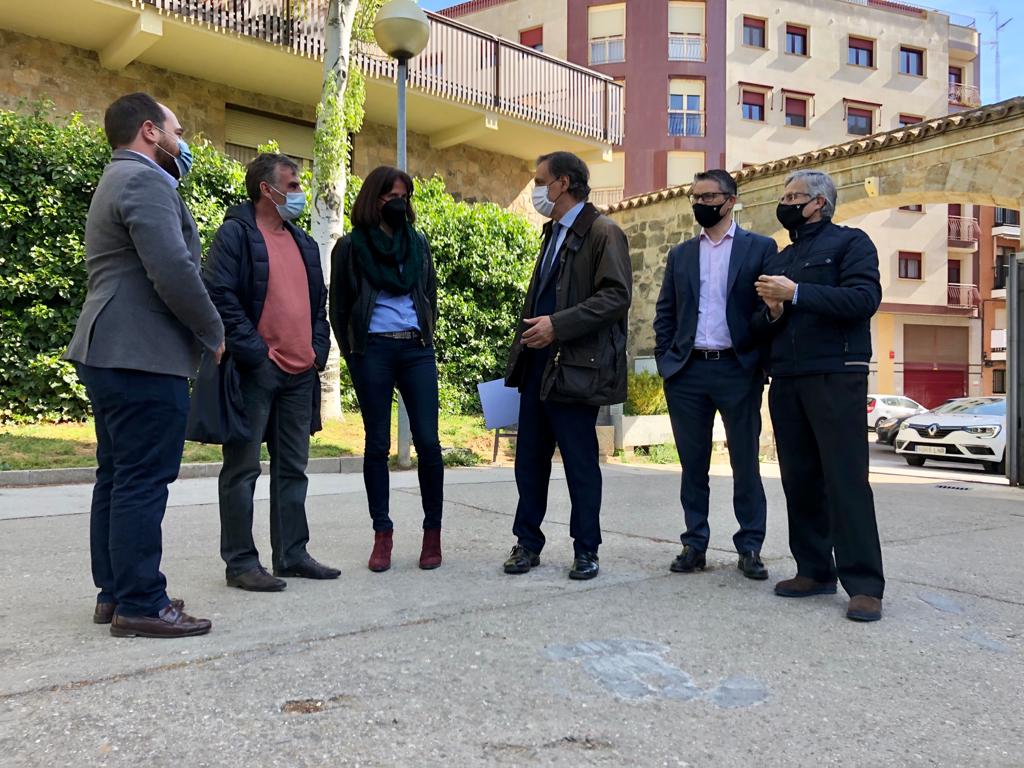 Visita del alcalde a las instalaciones del servicio municipal de Mantenimiento