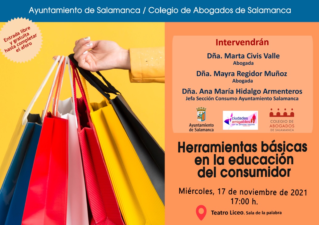Cartel anunciador de la charla del proximo miercoles