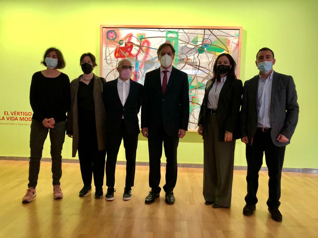 El alcalde  Carlos Garcia Carbayo  ha inaugurado la muestra