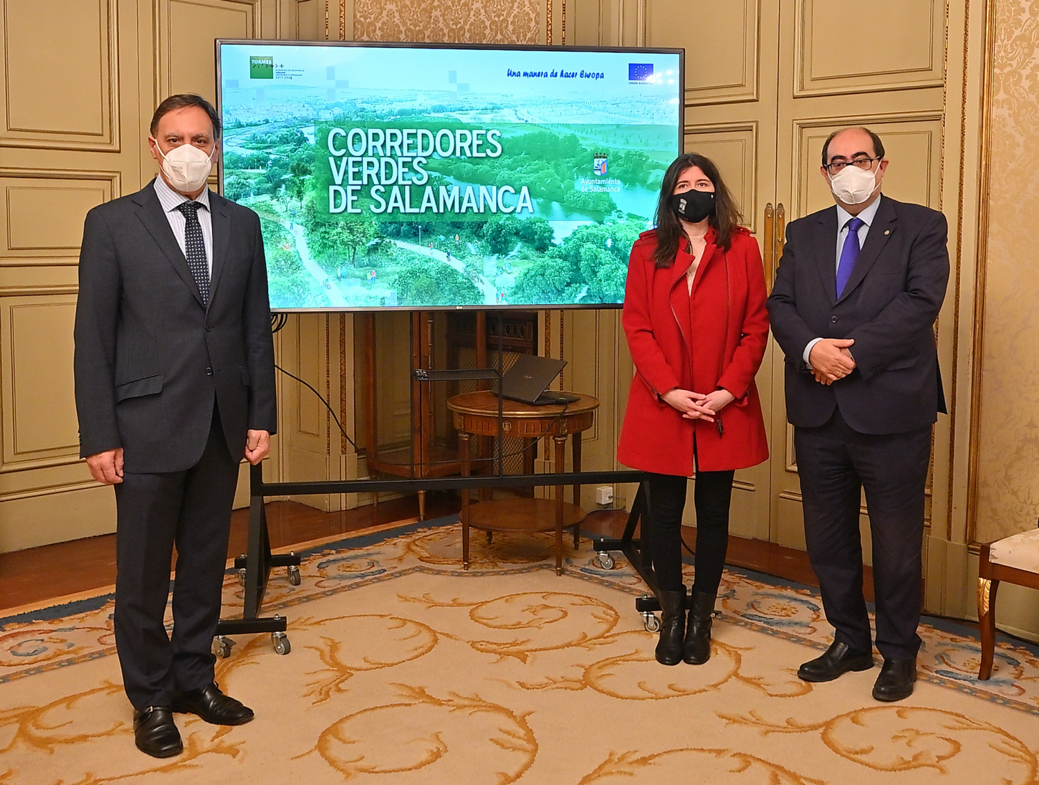 Imagen de la presentacion del proyecto de corredores verdes