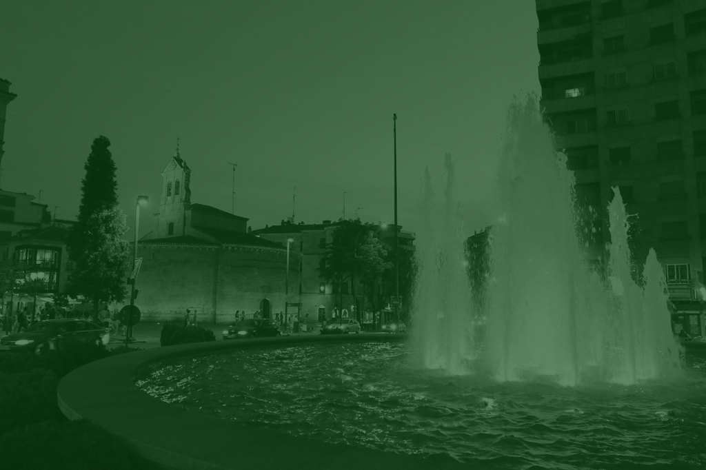 La fuente de la Puerta de Zamora se iluminara de color verde por el Dia Mundial de la Esclerodermia