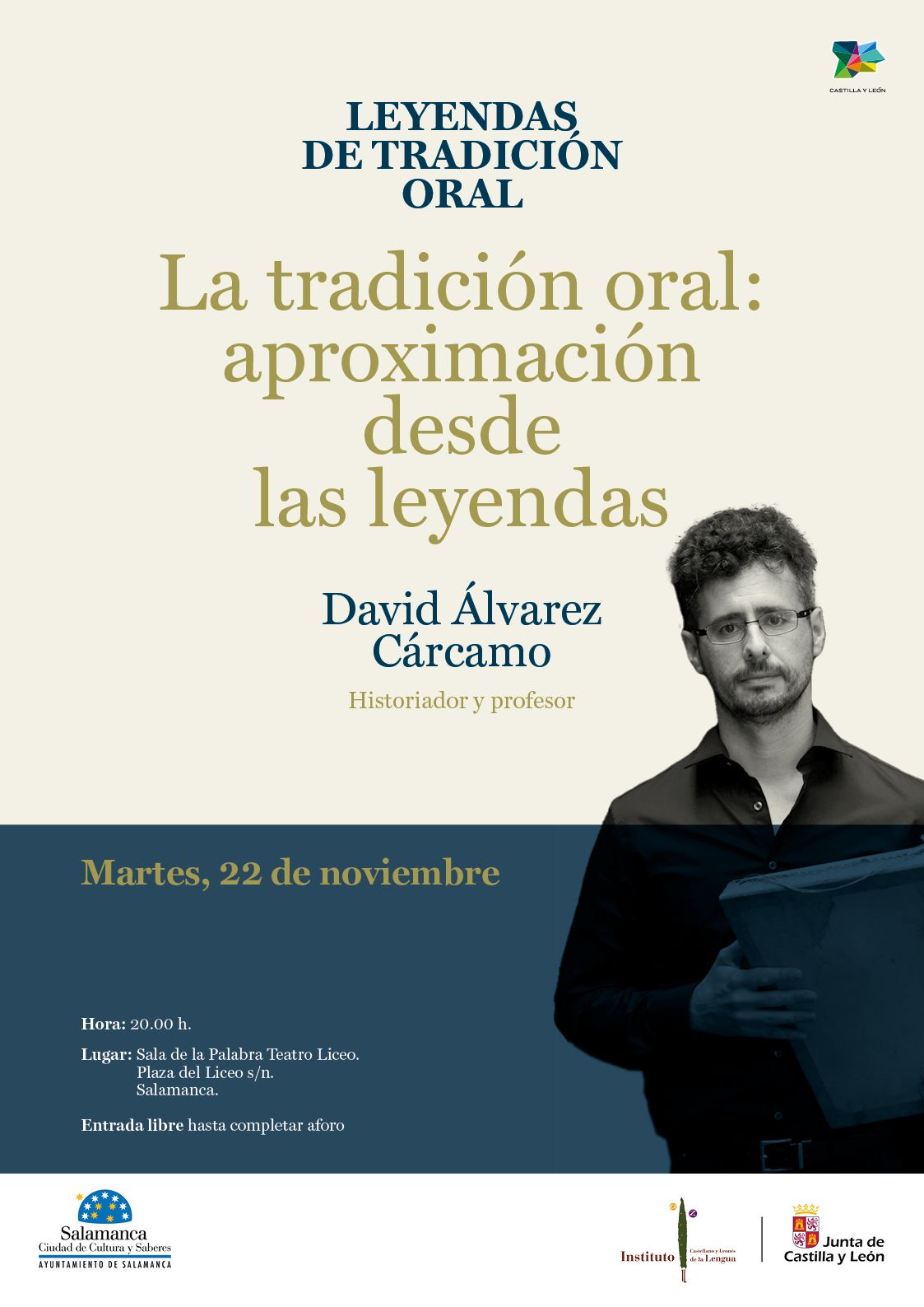 David Alvarez Carcamo  protagonista del encuentro  Leyendas de Tradicion Oral