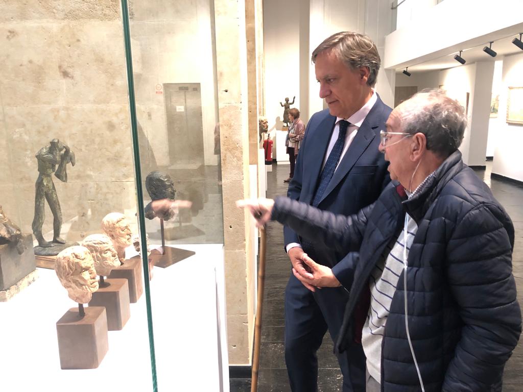 Inauguracion de la exposicion en homenaje a Fernando Mayoral