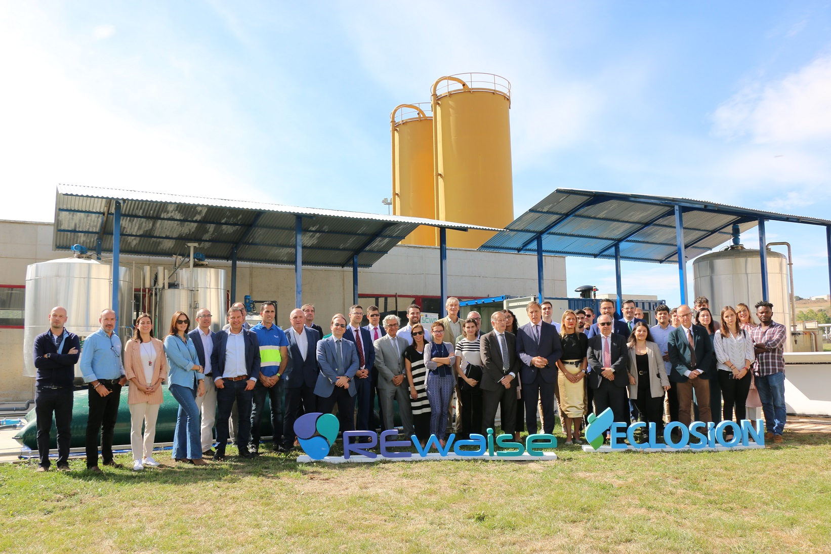 Presentacion en la estacion depuradora de aguas de Salamanca